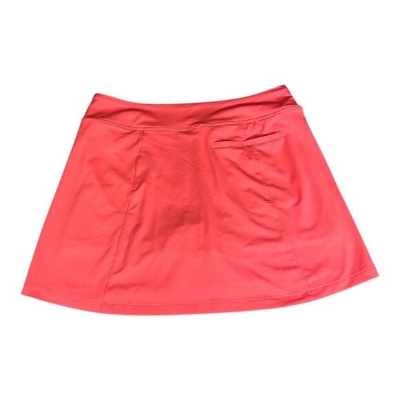 Nike Dri- Fit  Golf/ Tennis Mini Skirt With Built In Shorts Coral Medium Active - Picture 2 of 10